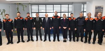 Kastamonu'da AFAD personeline rütbe ve bröveleri takıldı
