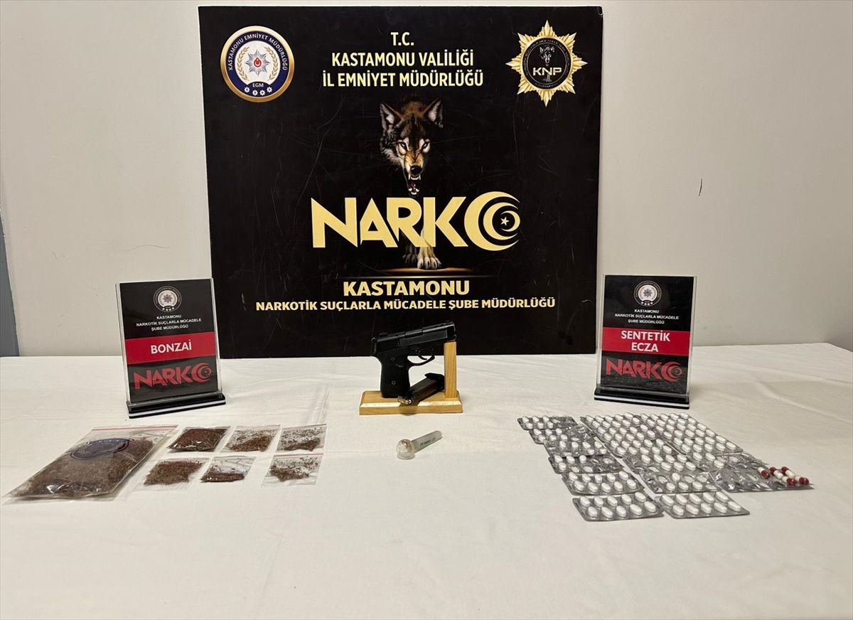 Kastamonu'da uyuşturucuyla yakalanan 6 şüpheli gözaltına alındı