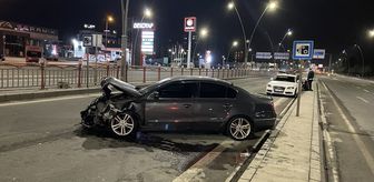 Kayseri'de iki otomobilin çarpıştığı kazada 1 kişi yaralandı