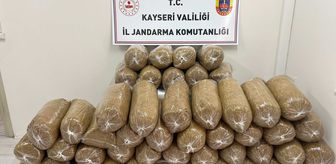 Kayseri'de jandarma 285 kilogram bandrolsüz tütün ele geçirdi