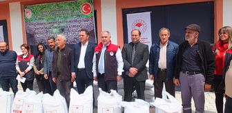 Keban'da 40 çiftçiye nohut tohumu desteği