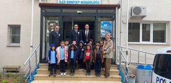 Keban'da öğrenciler İlçe Emniyet Müdürlüğünü ziyaret etti