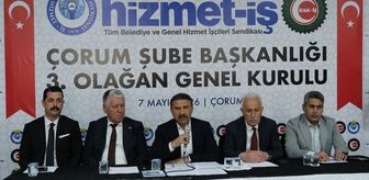 Hizmet-İş Sendikası Çorum Şubesi 3. Olağan Genel Kurulu yapıldı