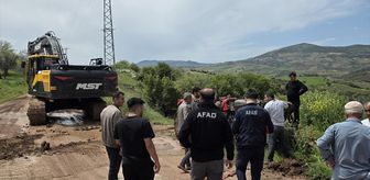 Kilis'te çayda mahsur kalan kişi kurtarıldı