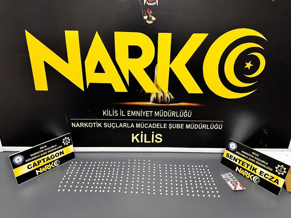 Kilis'te uyuşturucu operasyonunda 5 zanlı tutuklandı