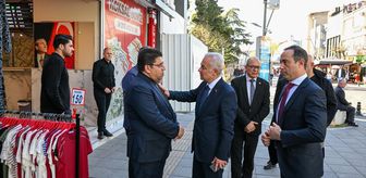 Kırklareli Valisi Turan, Lüleburgaz'da esnaf ziyaretinde bulundu