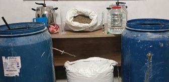 Kırşehir'de 30 kilo anason ve kaçak alkol yapım malzemeleri ele geçirildi