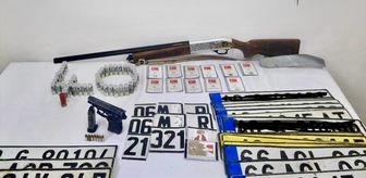 Kırşehir'de evinde sahte plaka basan şüpheli hakkında adli işlem başlatıldı