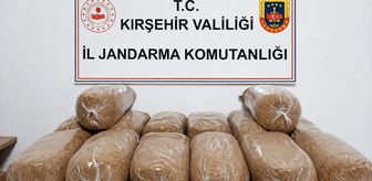 Kırşehir'de otobüs bagajında 70,5 kilogram kıyılmış tütün ele geçirildi