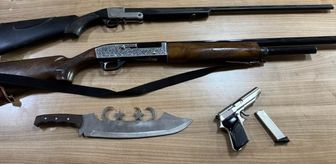 Kırşehir'de ruhsatsız 2 av tüfeği ve 1 tabanca ele geçirildi