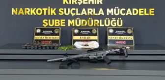 Kırşehir'de silah ve uyuşturucuyla yakalanan zanlı tutuklandı
