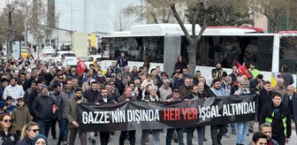 Konya'da Filistin'e destek yürüyüşü düzenlendi