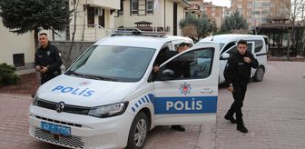 Konya'da kavga ihbarına giden polis ekiplerine çocuklardan sürpriz kutlama