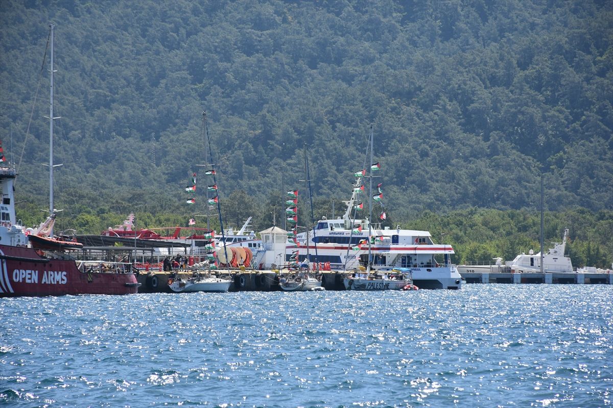 'Küresel Sumud Filosu' Marmaris'te