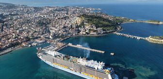 Kuşadası'na kruvaziyerle 4 bin 600 turist geldi