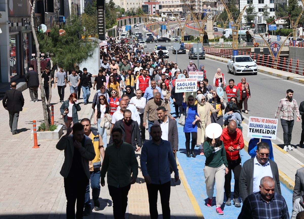 Mardin'de "Sağlık İçin Hareket Et Günü" kapsamında yürüyüş düzenlendi