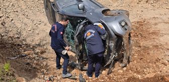 Mardin'de şarampole devrilen hafif ticari araçtaki 3 kişi yaralandı