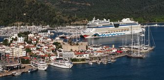 Marmaris'e 'Aida Stella' kruvaziyeriyle 2 bin 500 turist geldi