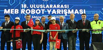 Antalya'da '18'inci Uluslararası MEB Robot Yarışması' düzenlendi