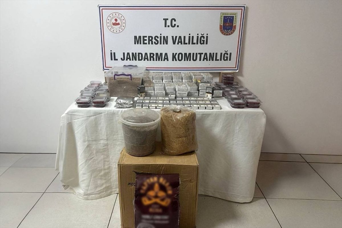 Mersin'de 36 bin 300 kaçak makaron ele geçirildi