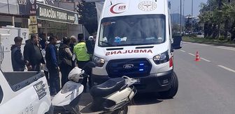 Mersin'de motosikletin yayaya çarptığı kazada 2 kişi yaralandı