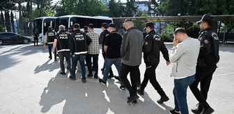 Mersin'de uyuşturucu operasyonunda yakalanan 11 zanlı tutuklandı