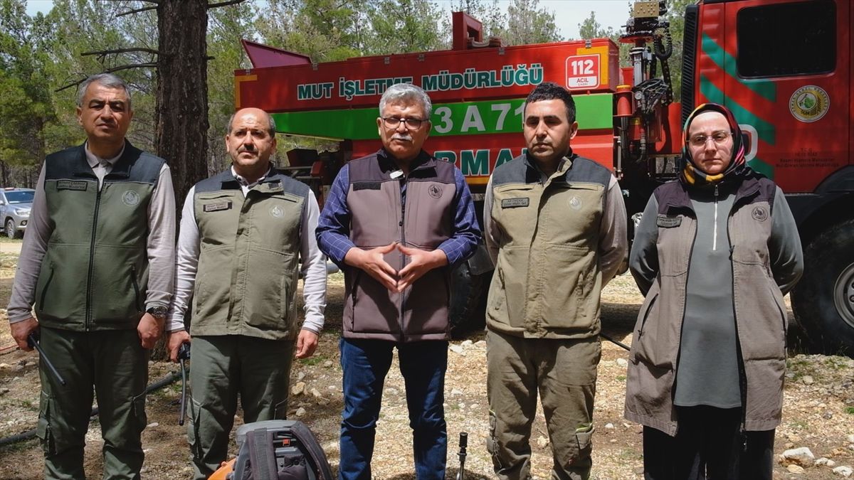 Mersin'de yaz sezonu öncesi orman yangını tatbikatı yapıldı