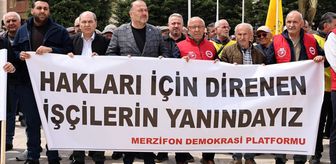 Merzifon'da 1 Mayıs Emek ve Dayanışma Günü kutlandı