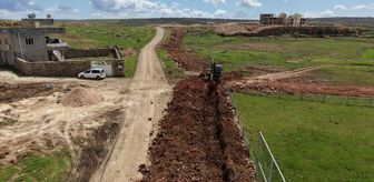 Midyat'ta bir mahallede atıksu altyapı çalışması tamamlandı