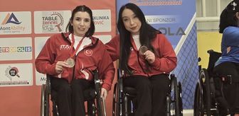 Milli para masa tenisçiler, Karadağ'daki turnuvada 3 madalya kazandı