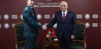 Milli Savunma Bakanı Güler, Lübnan Silahlı Kuvvetleri Komutanı Korgeneral Haykal'ı kabul etti