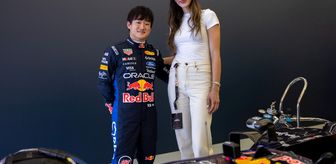 Milli voleybolcu Hande Baladın, Formula 1 pilotu Yuki Tsunoda ile bir araya geldi