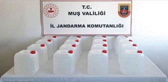 Muş'ta 80 litre etil alkol ele geçirildi