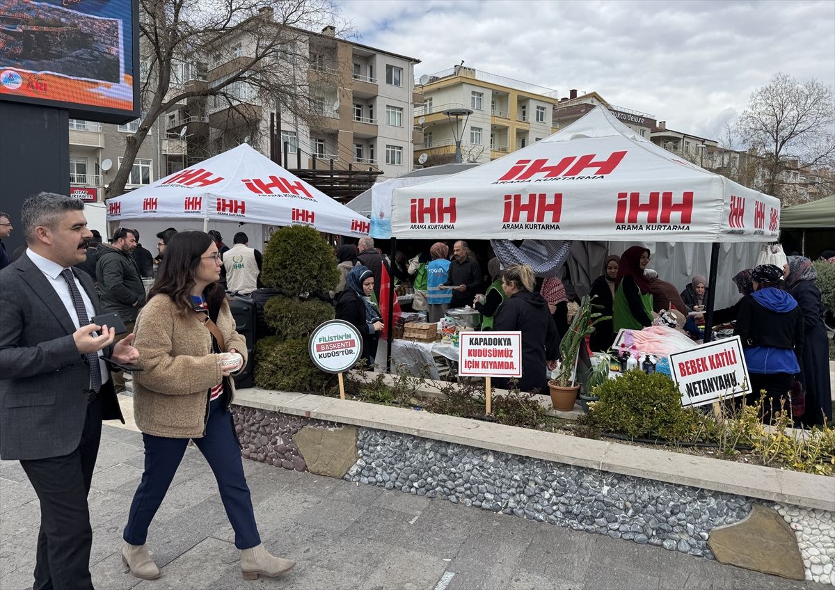 Nevşehir'de Gazze'ye destek amacıyla kermes düzenlendi