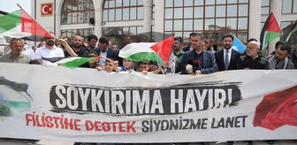 Niğde ve Nevşehir'de İsrail'in Küresel Sumud Filosu'na saldırısı protesto edildi