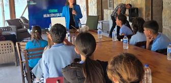 Öğrenciler Knidos antik kentinde TÜBİTAK bilim söyleşisi gerçekleştirdi