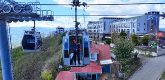 Ordu'da teleferik hattında kurtarma tatbikatı yapıldı