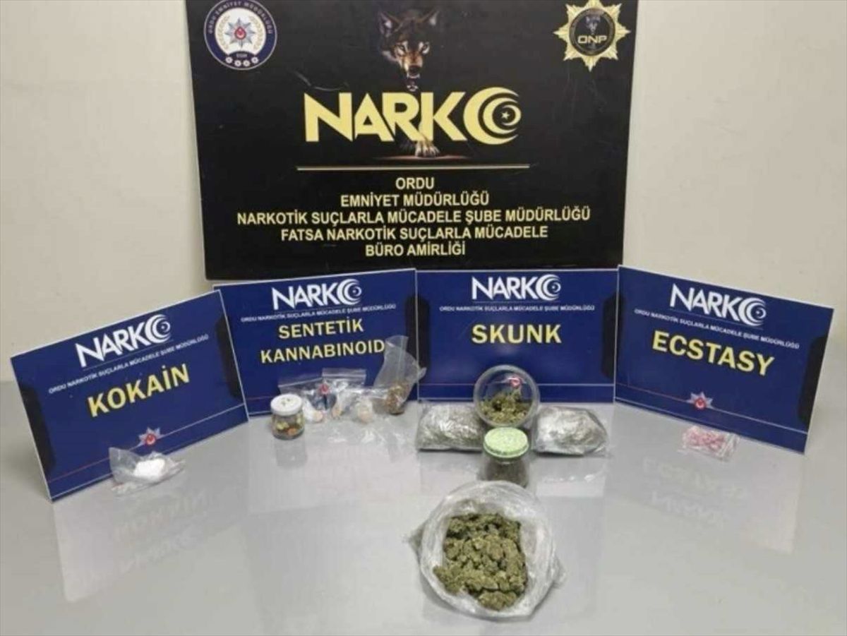 Ordu'da uyuşturucu operasyonunda 4 şüpheli tutuklandı