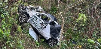 Ordu'da yamaçtan yuvarlanan otomobildeki baba ile kızı öldü