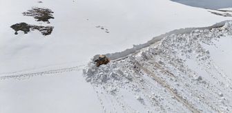 Ordu'nun yayla yollarında karla mücadele çalışmaları sürüyor
