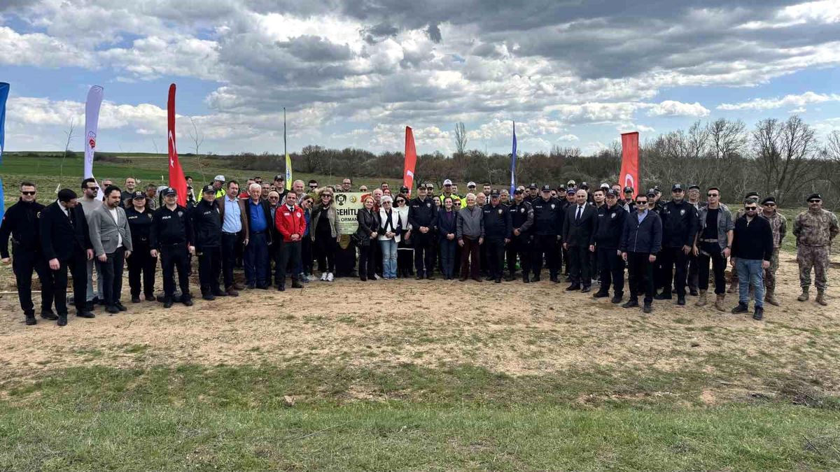Edirne'de Polis Şehitleri Hatıra Ormanı Kuruldu