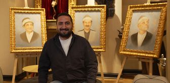 Ressam Cem Kebenç'in 'Kavuklu Serisi' Baba Sahne'de sanatseverlerle buluştu