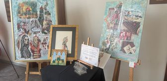 Ressam İlhami Atalay'ın öğrencilerinin 'Ustanın İzinde: Yama Yama' sergisi açıldı