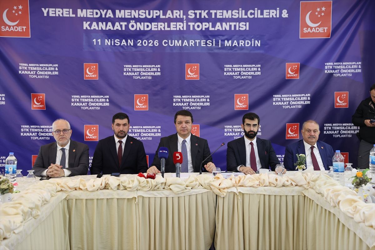 Saadet Partisi Genel Başkanı Arıkan, Mardin'de düzenlenen toplantıya katıldı