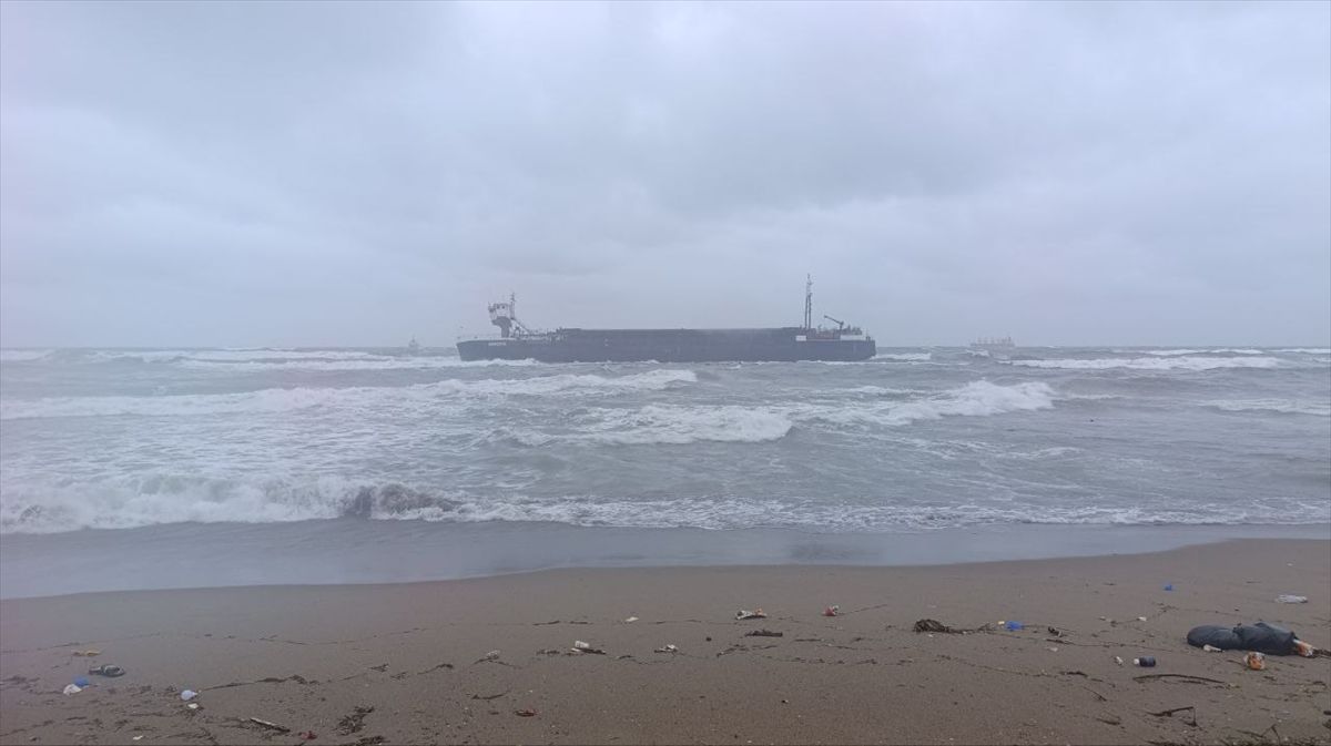 Sakarya'da kuru yük gemisi karaya oturdu