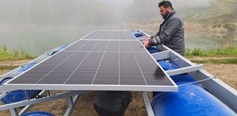 Sakarya'da kurulan Yüzer GES, temiz enerji ve su tasarrufu sağlayacak