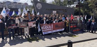 Sakarya, Kocaeli ve Zonguldak'ta İsrail'in Filistinli esirleri hedef alan 'idam yasası' protesto edildi