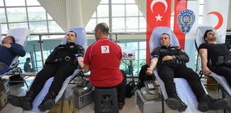 Samsun'da 181 emniyet personeli kan bağışında bulundu