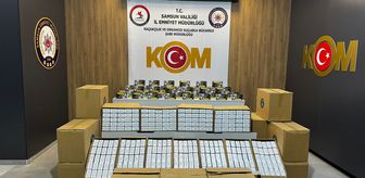 Samsun'da 250 bin makaron ele geçirildi