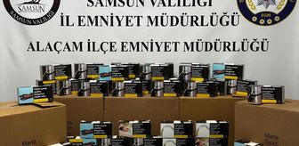 Samsun'da kaçak makaron operasyonunda 1 kişi yakalandı